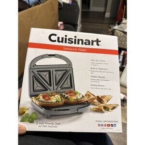 Cuisinart Sandwich Maker - Silver - Model WM-SW2N1NAS